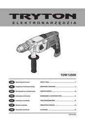 Tryton TDW1200K Operating	 Instruction