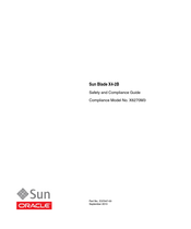 Sun Oracle Blade X4-2B Safety And Compliance Manual