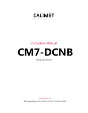 Calimet CM7-DCNB Instruction Manual