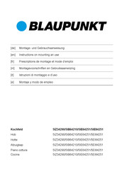 Blaupunkt 5IB64210 Instructions On Mounting An Use