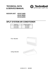 Technibel KPAF185R5 Technical Data & Service Manual