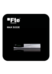 FTE Maximal MAX S222E Manual