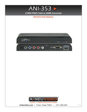 A-Neuvideo ANI-353 Instruction Manual