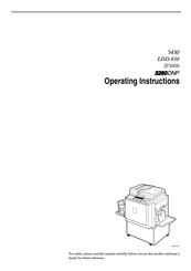 Ricoh Gestetner 5430 Operating Instructions Manual