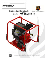 CET PFP-23HPVGD-1D Instruction Handbook Manual