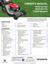 Honda HRN216VKA Manuals | ManualsLib