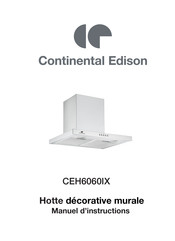 CONTINENTAL EDISON CEH606 IX Instruction Manual