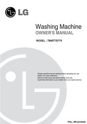 LG T8007TEFT0 Owner's Manual