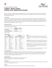 Farpointe Data CONEKT CSR-35P Quick Start Manual
