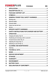 Varo Powerplus POW30620 Quick Start Manual