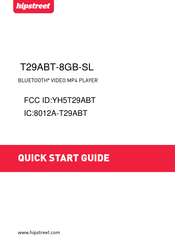 Hipstreet T29ABT-8GB-SL Quick Start Manual