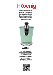H.Koenig AGR88 Instruction Manual