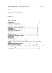 Belkin F5D7000H User Manual