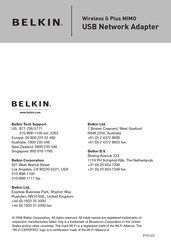 Belkin F5D9050 User Manual