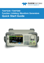 Teledyne T3AFG60 Quick Start Manual