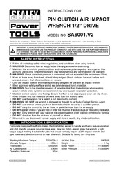 Sealey SA6001.V2 Instructions