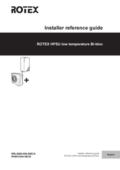 Rotex RRLQ004-006-008CA Installer's Reference Manual