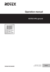 Rotex RGSQH10S18AA9W Operation Manual
