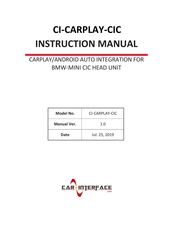 Car-Interface CI-CARPLAY-CIC Instruction Manual