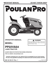 Poulan Pro PP22VA54 Operator's Manual