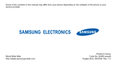 Samsung SWDS3030Q User Manual