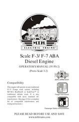 MTHTrains 20-20055-1 Operator's Manual