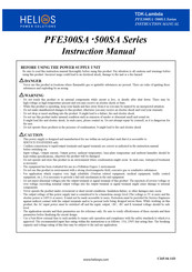 Helios Power Solutions TDK-Lambda PFE700SA-48 Instruction Manual