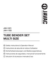JAVAC JAV-1183 Safety Instructions & Operation Manual