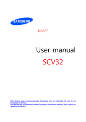 Samsung SCV32 User Manual