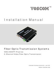 Voscom VOS-2000FR Series Installation Manual