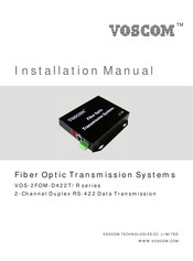 Voscom VOS-2FOM-D422SR-6 Installation Manual