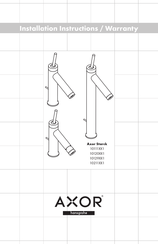 Hans Grohe Axor Starck 10129001 Installation Instructions Manual