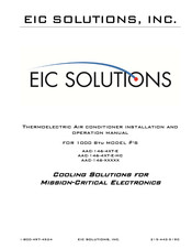 EIC Solutions ThermoTEC AAC-146-4XT-EF-NF Installation And Operation Manual