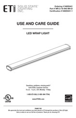 ETI WR-2-18-940-MV-D Use And Care Manual