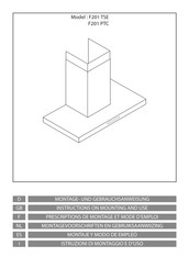AIRFORCE F201 PTC Instruction On Mounting And Use Manual
