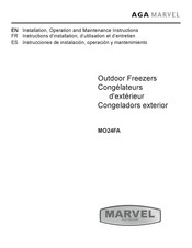 AGA marvel MO24FAS1RS Installation, Operation And Maintenance Instructions