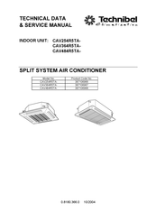 Technibel Climatisation CAV254R5TA Series Technical Data & Service Manual