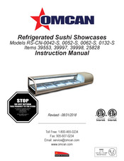 Omcan RS-CN-0132-S Instruction Manual
