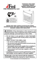 FMI VQM36SRA Owner's Operation And Installation Manual