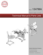 Atlanta Attachment Company 1347MA Technical Manual & Parts Lists