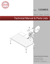 Atlanta Attachment Company 1335MDS Technical Manual & Parts Lists