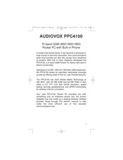 Audiovox PPC-4100 Owner's Manual