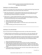 Nasco LF01199 Instruction Sheet