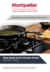 Montpelier MSC50W Installation And Operating Instructions Manual
