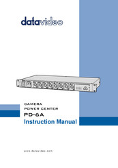 Datavideo PD-6A Instruction Manual