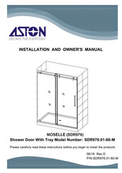 Aston Global SDR976.01-60-M Installation And Owner's Manual