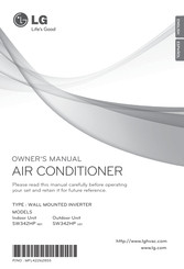 LG SW342HP Owner's Manual