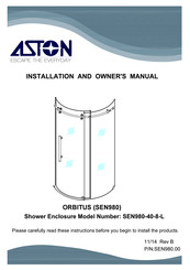 Aston Global Orbitus SEN980 Installation And Owner's Manual