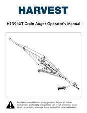 HARVEST H1394XT Operator's Manual