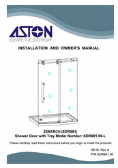 Aston Global SDR981.00-L Installation And Owner's Manual